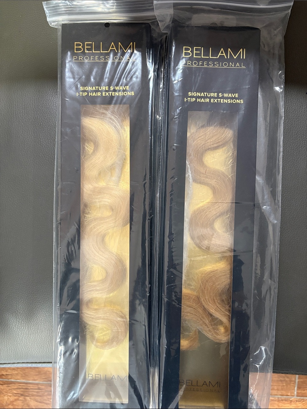 Blonde S-Wave I-Tip Hair Extensions